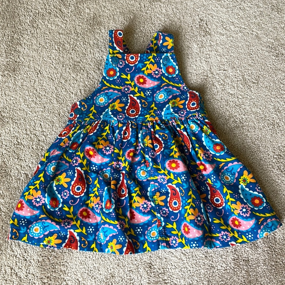 Corduroy Paisley Dress